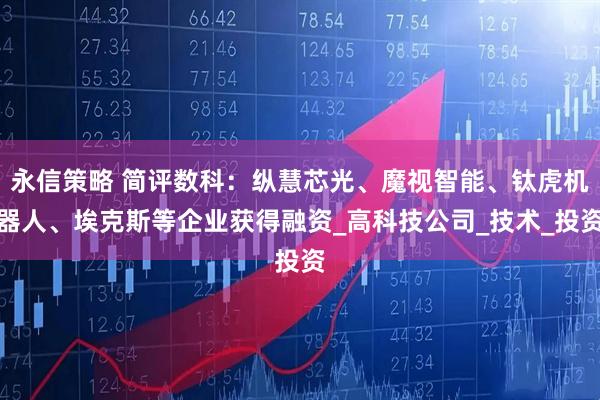 永信策略 简评数科：纵慧芯光、魔视智能、钛虎机器人、埃克斯等企业获得融资_高科技公司_技术_投资
